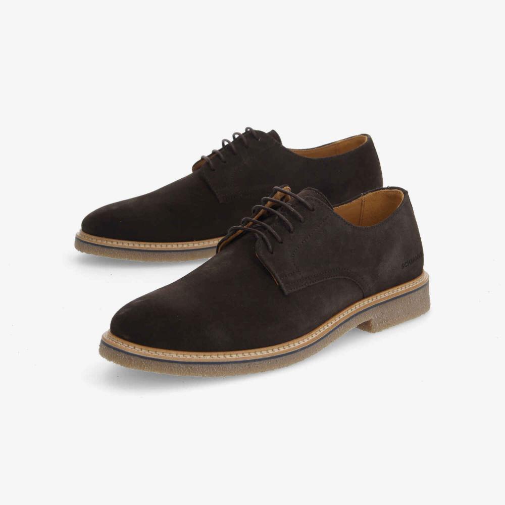 SCHMOOVE — dublin-derby-m-suede-marron-fonce