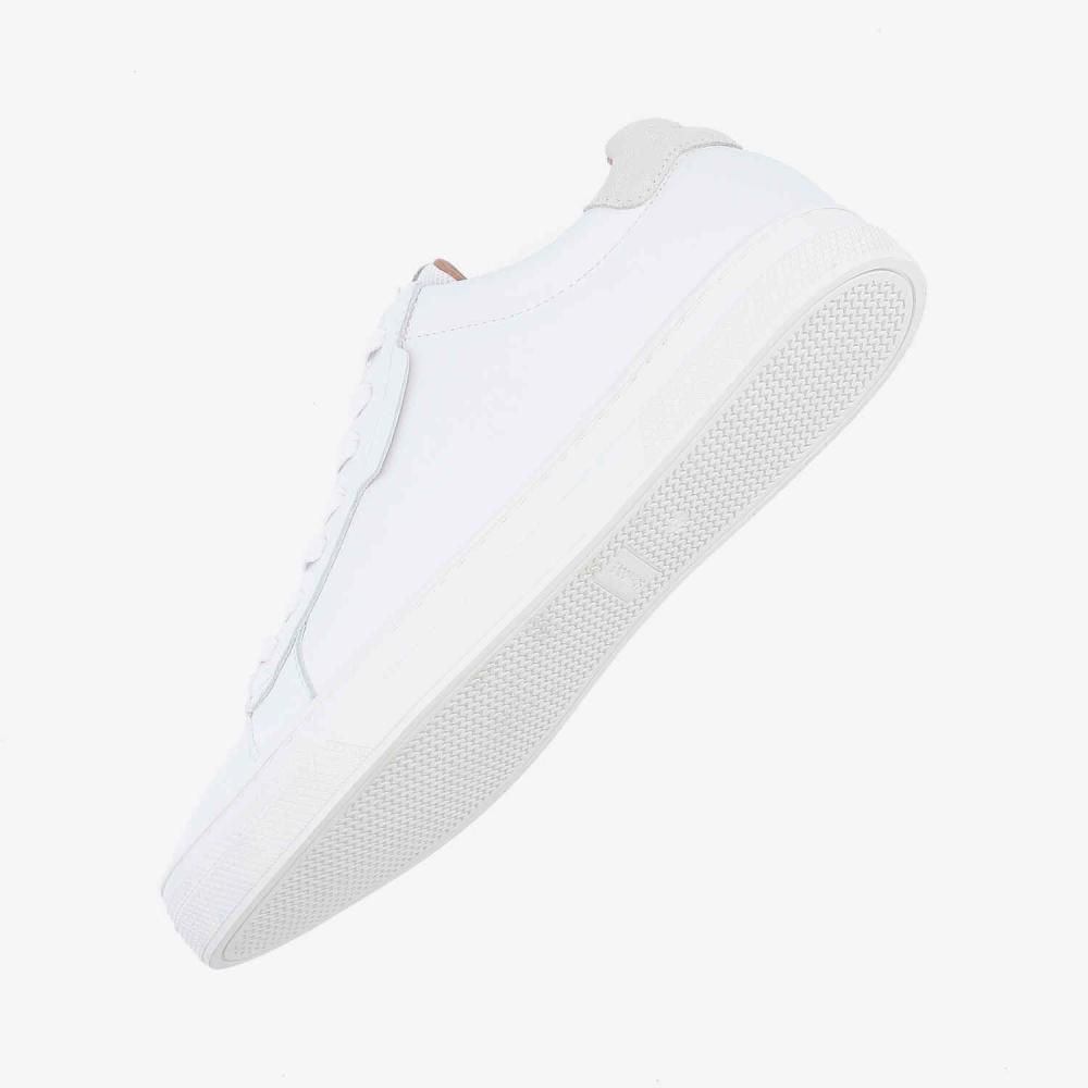 SCHMOOVE — sparkle-sneaker-m-nappa-suede-blanc-beige