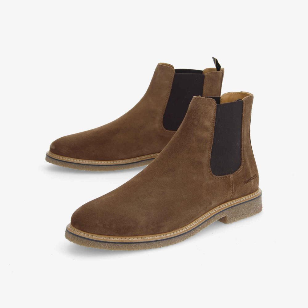 SCHMOOVE — dublin-chelsea-m-suede-marron