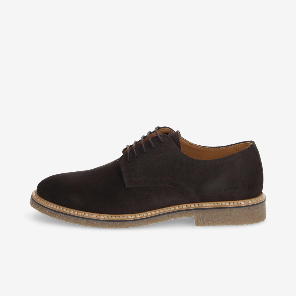SCHMOOVE — dublin-derby-m-suede-marron-fonce