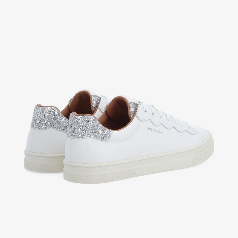 SPARKLE WAVE W - NAPPA/GLITTER - BLANC/ARGENT