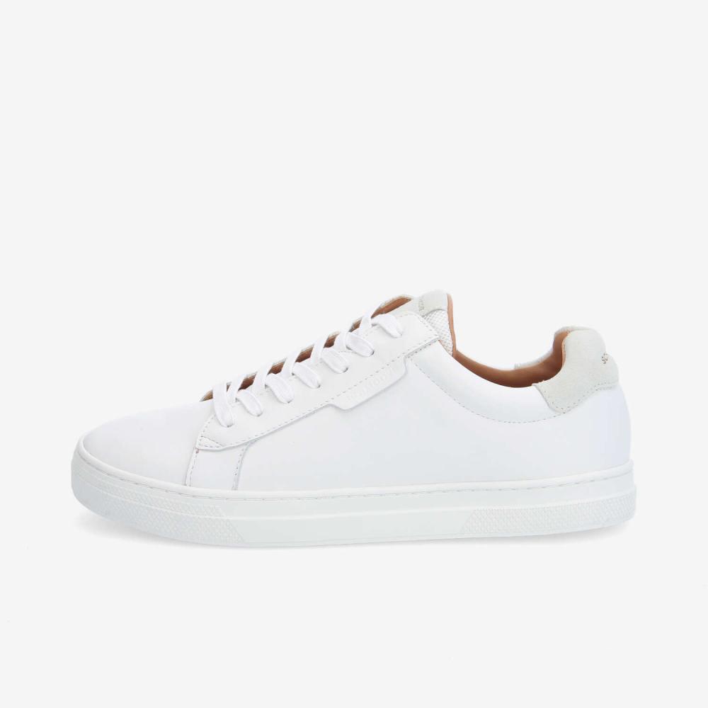 SCHMOOVE — sparkle-sneaker-m-nappa-suede-blanc-beige