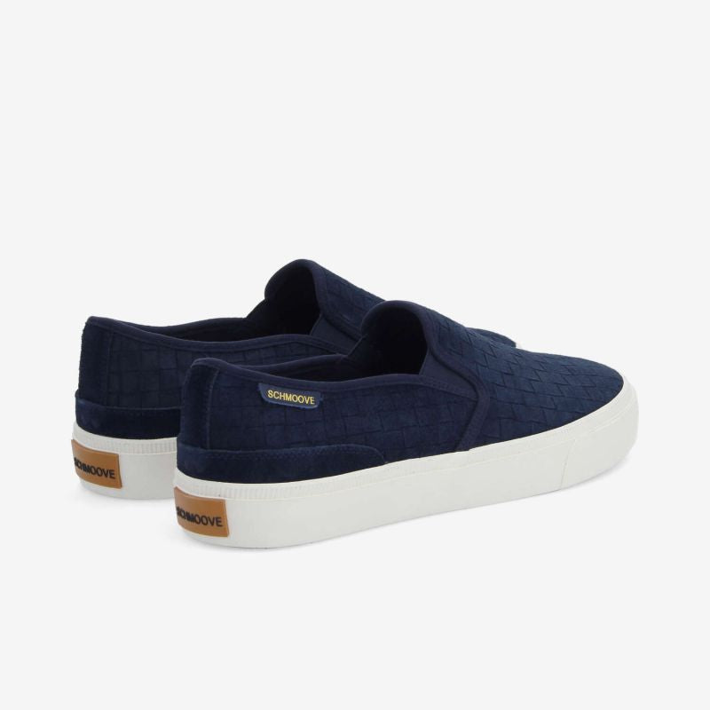 ARLO SLIP ON M - EMBOSSED SUEDE - BLEU MARINE