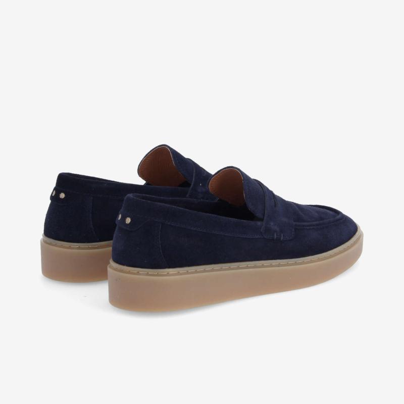 LOAFLY MOC M - SUEDE - BLEU MARINE