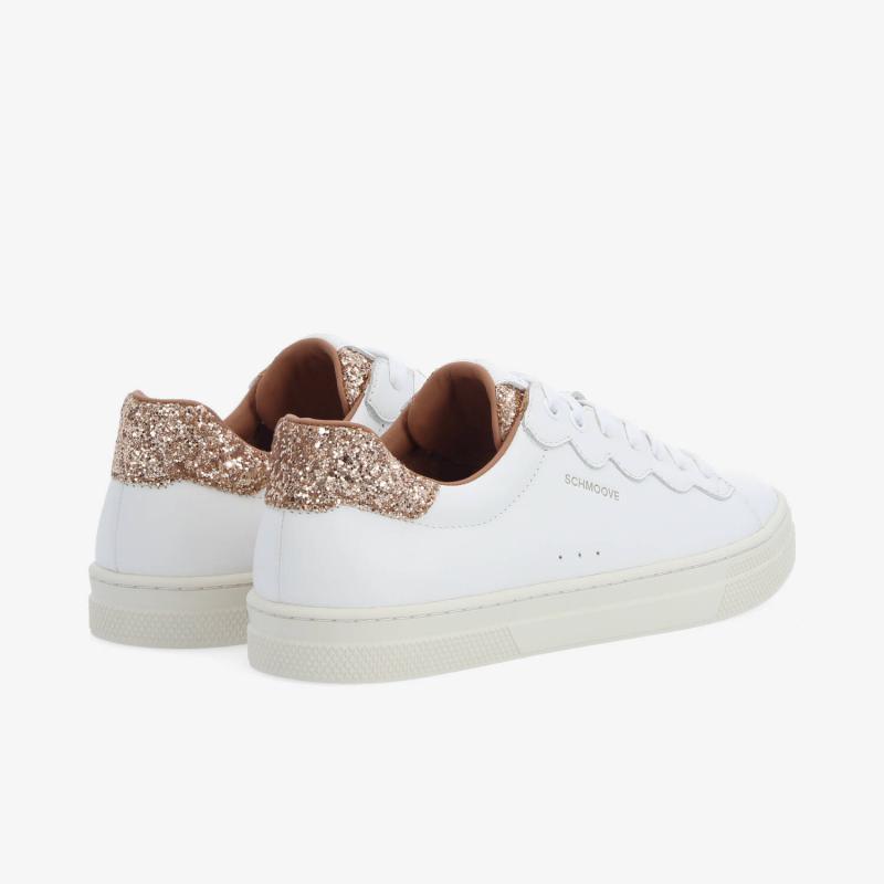 SPARKLE WAVE W - NAPPA/GLITTER - BLANC/ROSE