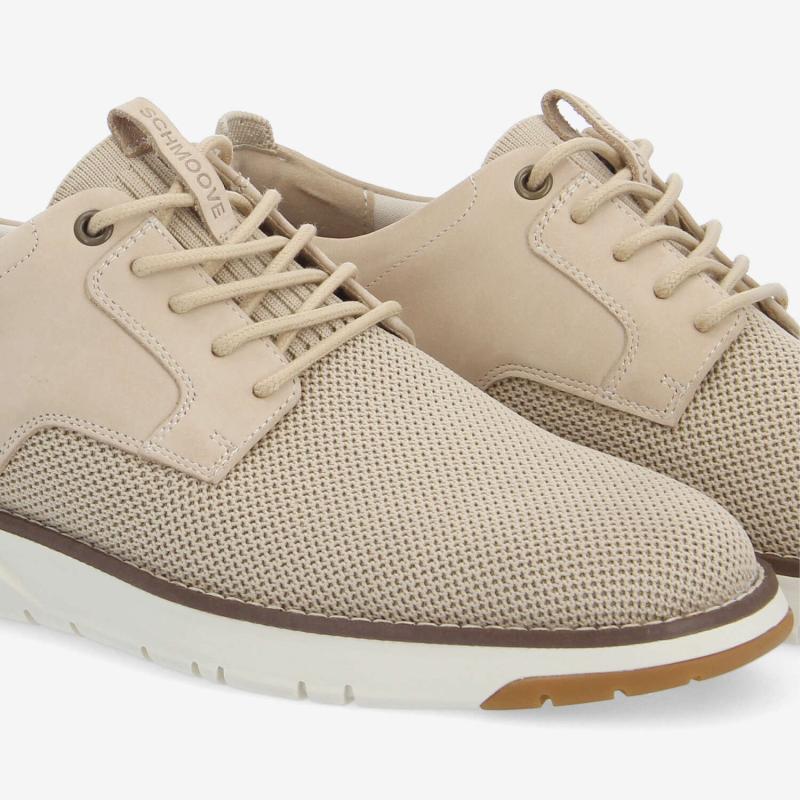 ECHO II DERBY M - KNIT/NUBUCK - BEIGE