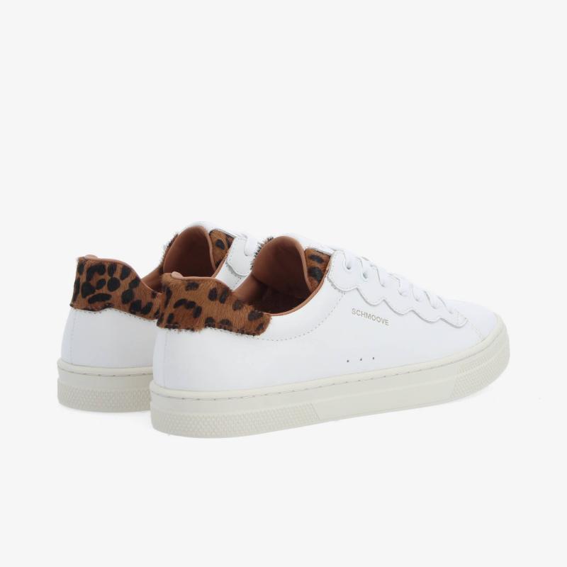 SPARKLE WAVE W - NAPPA/PONY LEO - BLANC/MARRON