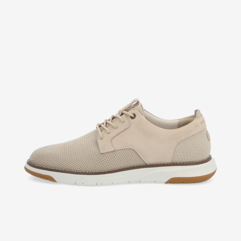 ECHO II DERBY M - KNIT/NUBUCK - BEIGE