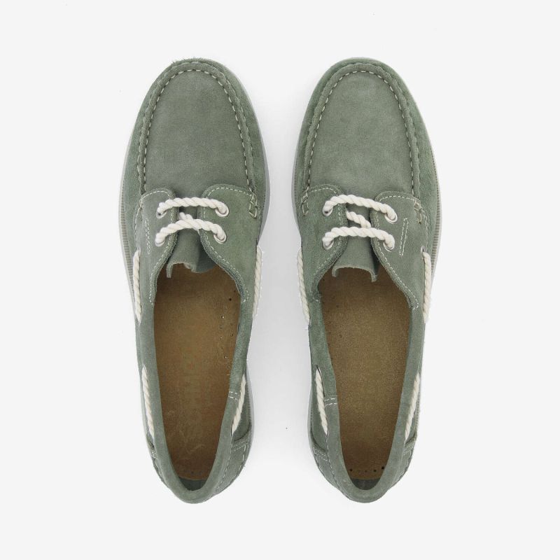 SHORE BOAT M - SUEDE - VERT