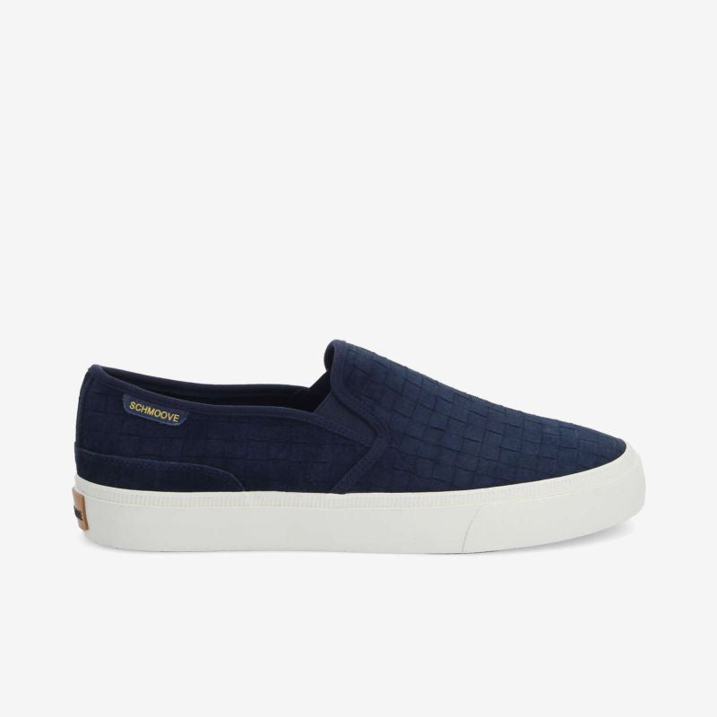 ARLO SLIP ON M - EMBOSSED SUEDE - BLEU MARINE