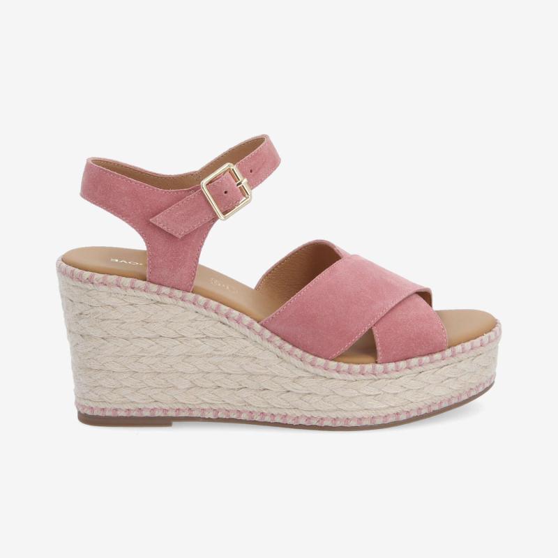 MINA SANDALE W - SUEDE - ROSE
