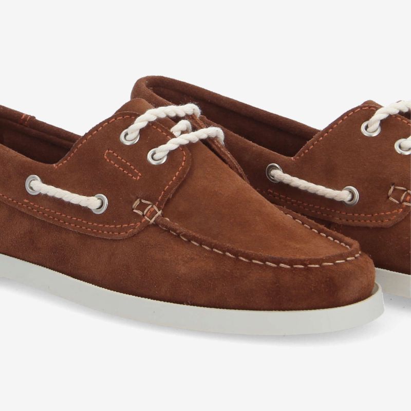 SHORE BOAT M - SUEDE - MARRON