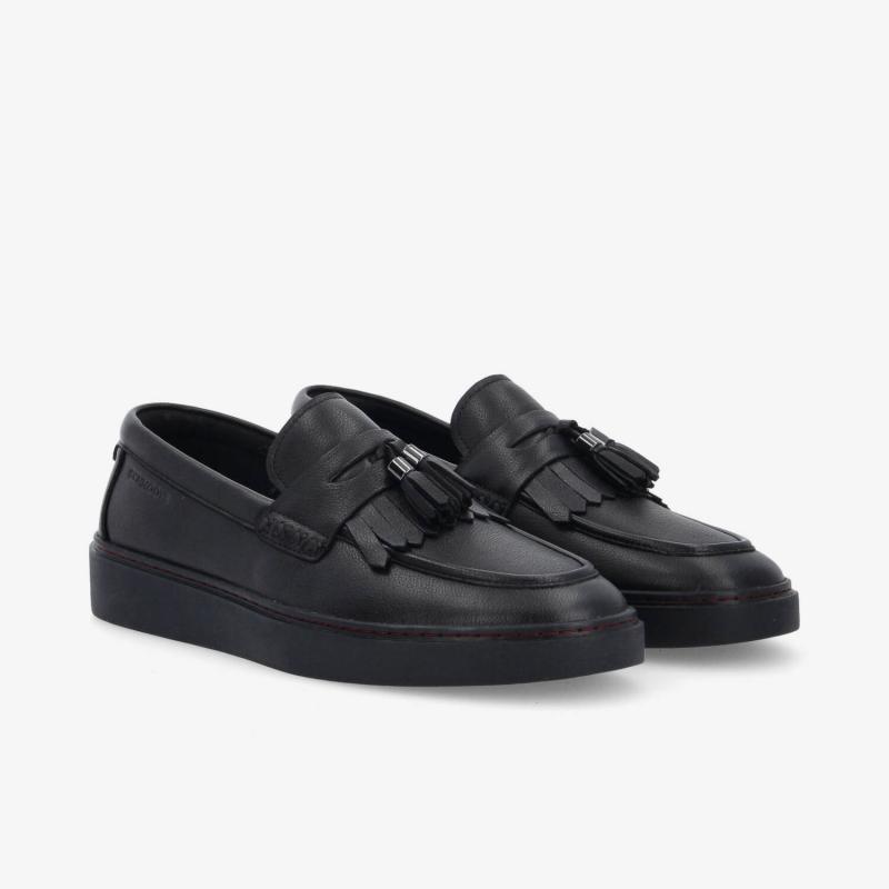 LOAFLY LOAFER M - TUMBLED LEATHER - NOIR