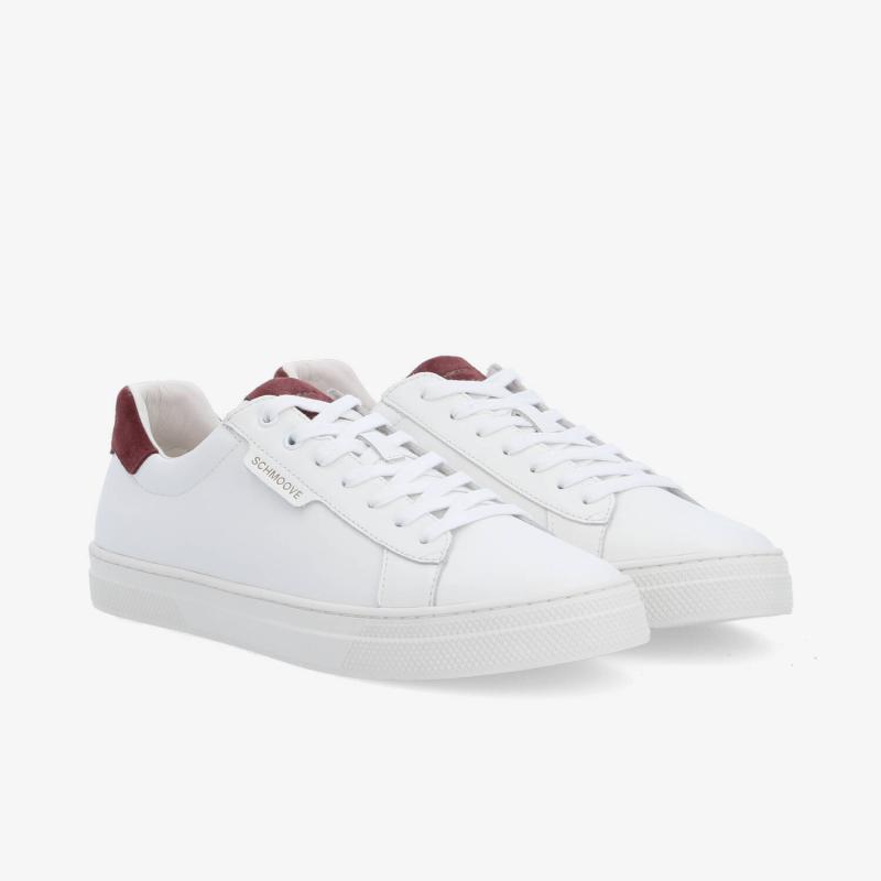 SPARKLE SNEAKER M - NAPPA/SUEDE - BLANC/BORDEAUX