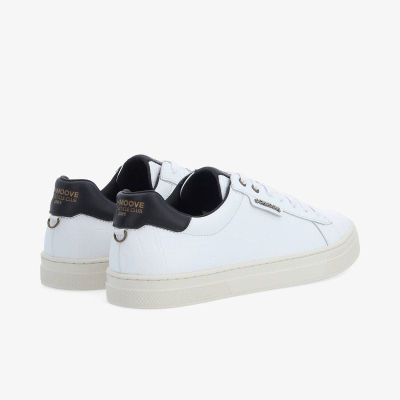 SPARKLE BIKER M - MAT KROCO/NAPPA - BLANC