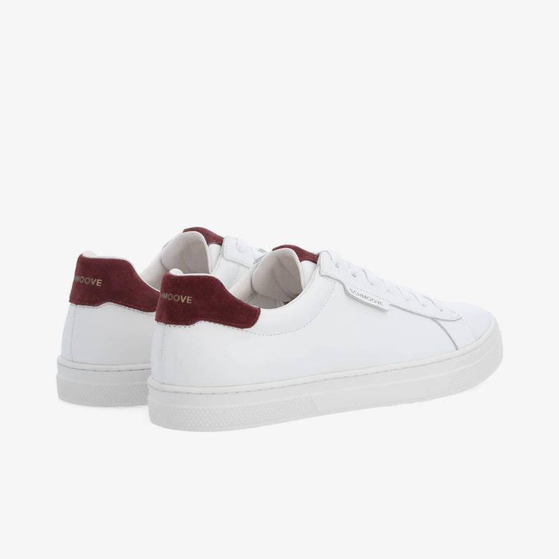SPARKLE SNEAKER M - NAPPA/SUEDE - BLANC/BORDEAUX