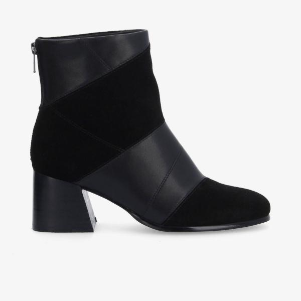 SKARA PATCH BOOTS W - SUEDE/NAPPA - NOIR