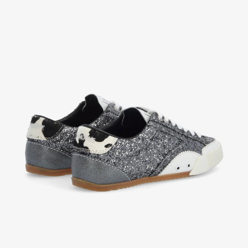 MICK SNEAKER W - GLIT/PONY COW - GRIS