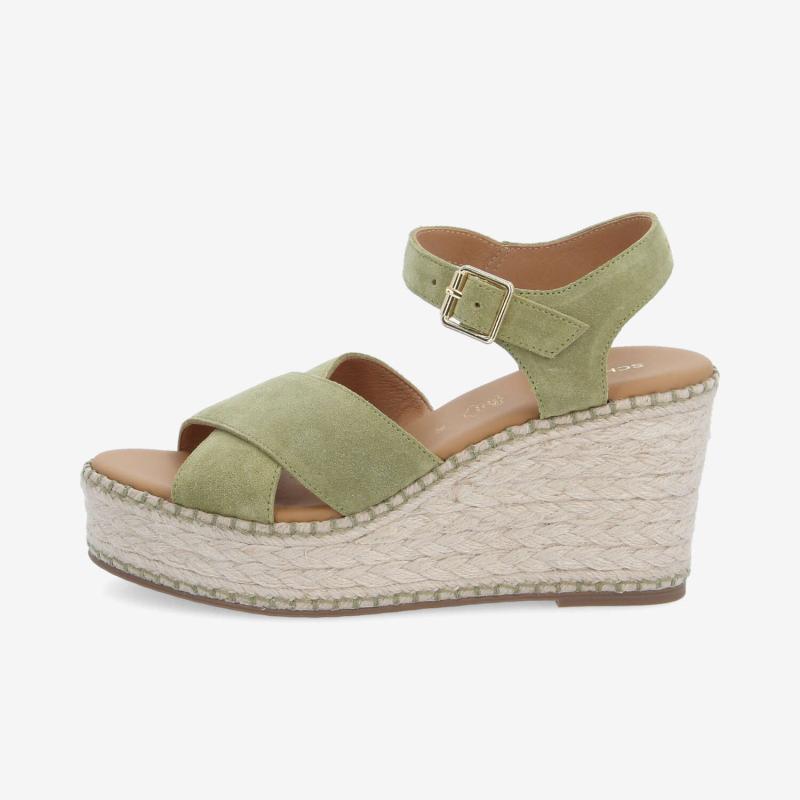 MINA SANDALE W - SUEDE - VERT