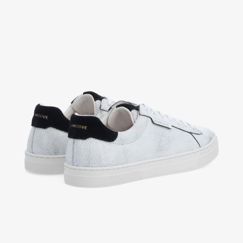SPARKLE SNEAKER M - CRACKLED LTR/SD - NOIR