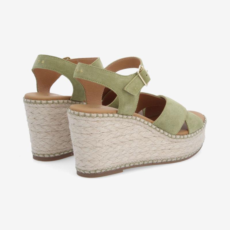 MINA SANDALE W - SUEDE - VERT