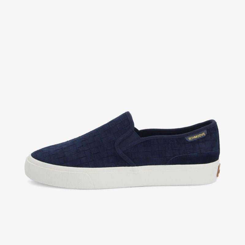 ARLO SLIP ON M - EMBOSSED SUEDE - BLEU MARINE