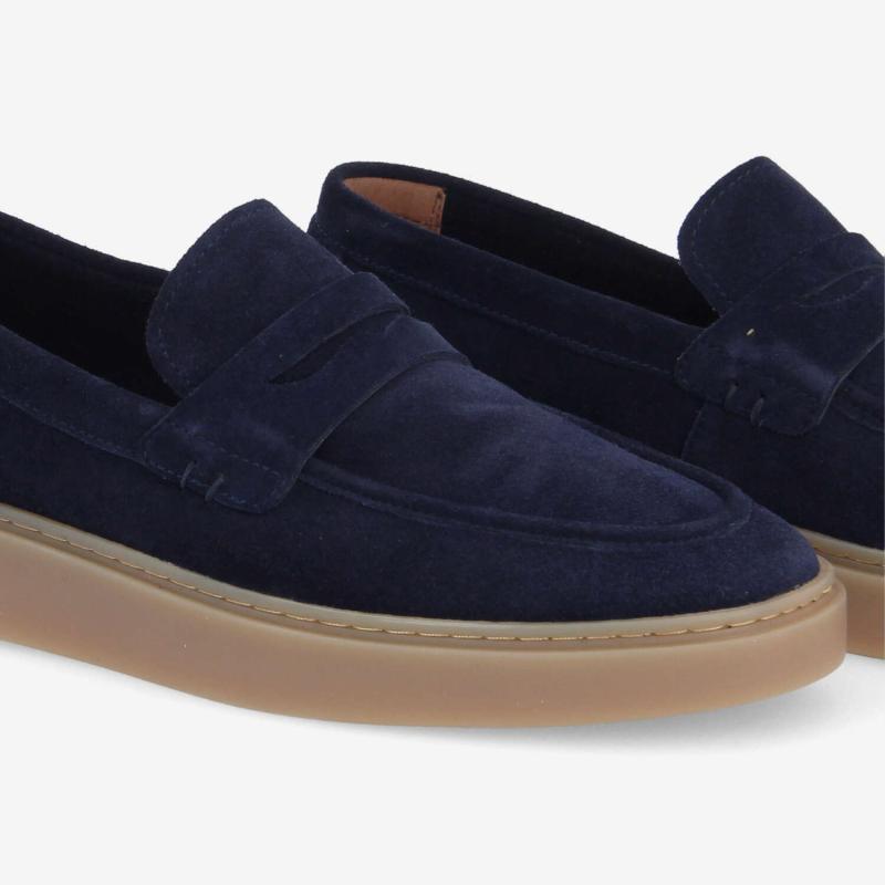 LOAFLY MOC M - SUEDE - BLEU MARINE