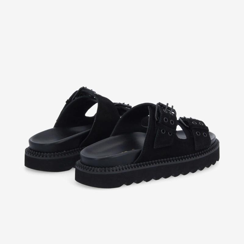 STELLA BUCKLE W - SUEDE - NOIR