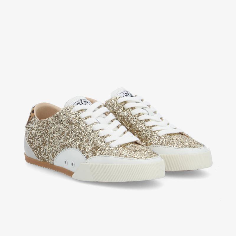 MICK SNEAKER W - GLIT/PONY LEO - DORÉ