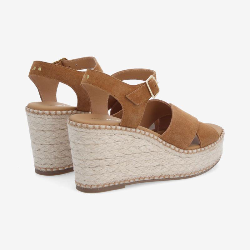 MINA SANDALE W - SUEDE - MARRON