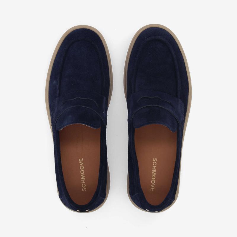 LOAFLY MOC M - SUEDE - BLEU MARINE