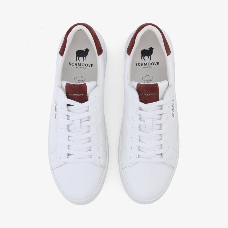 SPARKLE SNEAKER M - NAPPA/SUEDE - BLANC/BORDEAUX