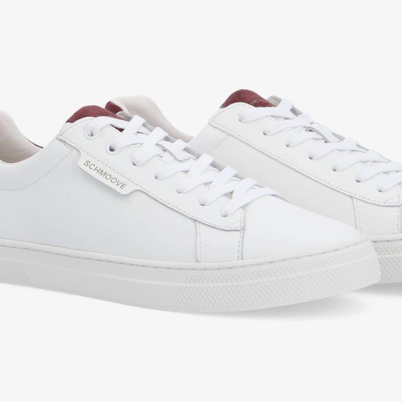 SPARKLE SNEAKER M - NAPPA/SUEDE - BLANC/BORDEAUX