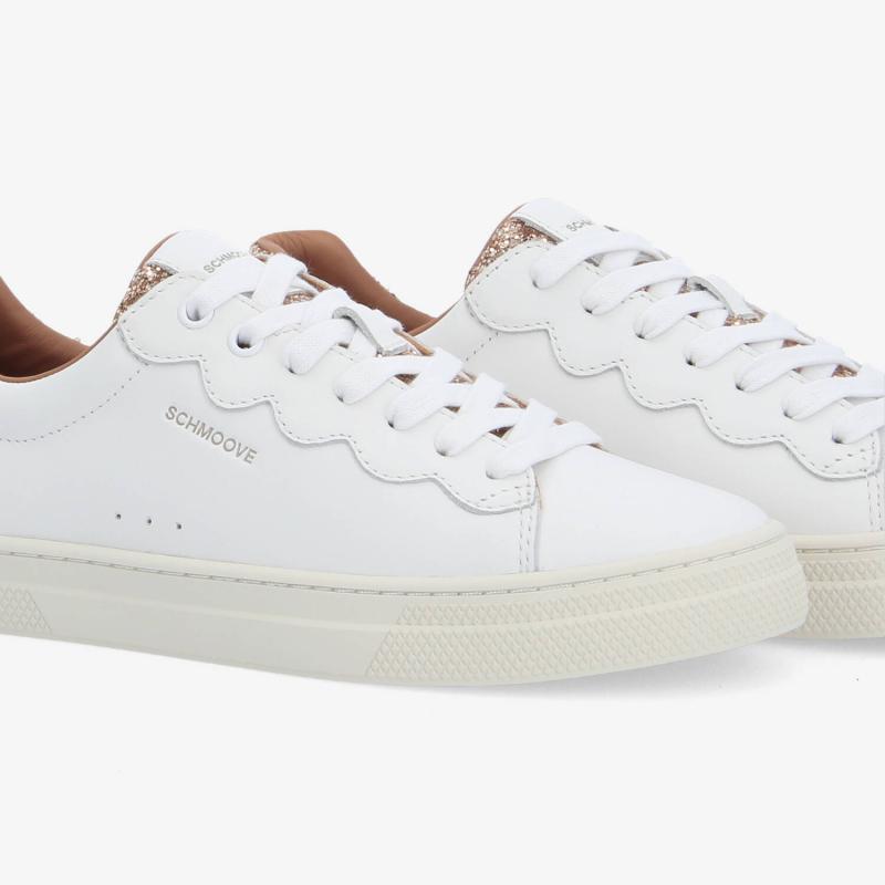 SPARKLE WAVE W - NAPPA/GLITTER - BLANC/ROSE