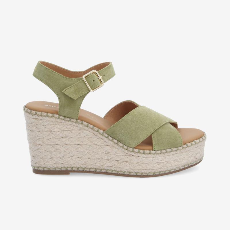 MINA SANDALE W - SUEDE - VERT