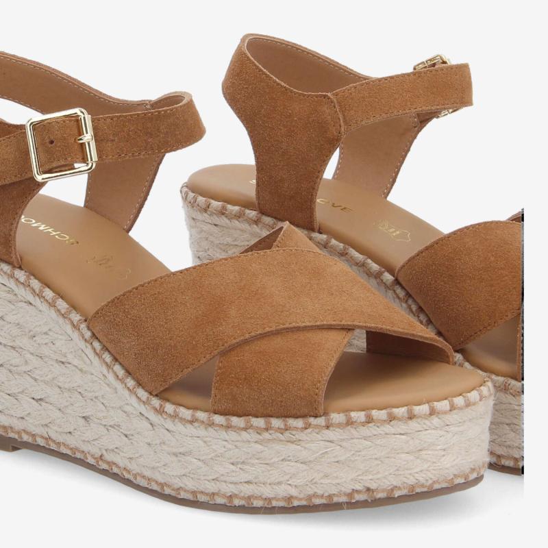 MINA SANDALE W - SUEDE - MARRON