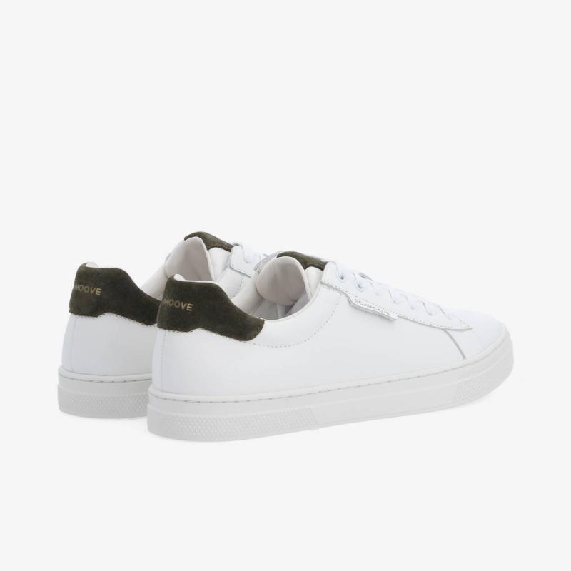 SPARKLE SNEAKER M - NAPPA/SUEDE - BLANC/KAKI