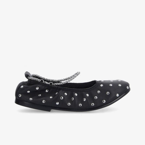 AMELIE BALLERINA W - LAMBSKIN - NOIR