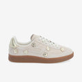 SHEFFIELD FLOWER W - SUEDE/FLOWER - BLANC CASSÉ/OR