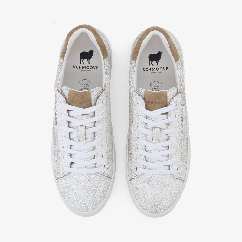 SPARKLE SNEAKER M - CRACKLED LTR/SD - BEIGE