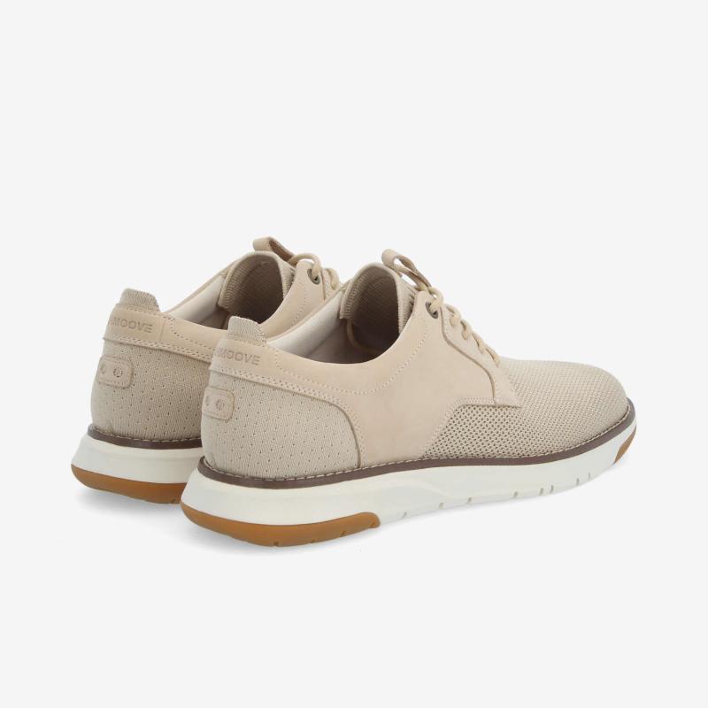 ECHO II DERBY M - KNIT/NUBUCK - BEIGE