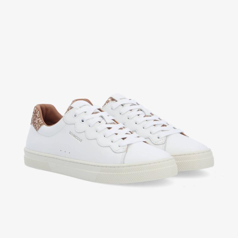 SPARKLE WAVE W - NAPPA/GLITTER - BLANC/ROSE