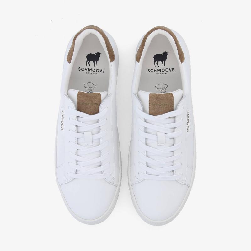 SPARKLE SNEAKER M - NAPPA/SUEDE - BLANC/TAUPE