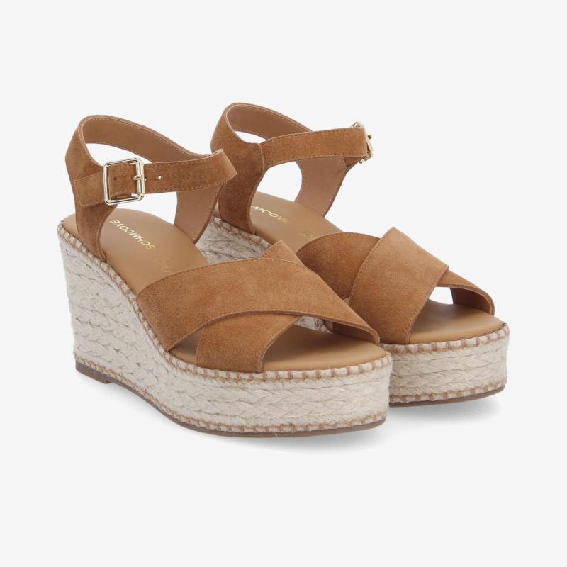 MINA SANDALE W - SUEDE - MARRON