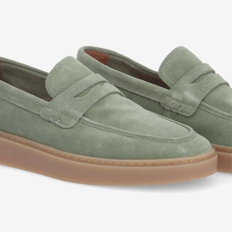 LOAFLY MOC M - SUEDE - VERT