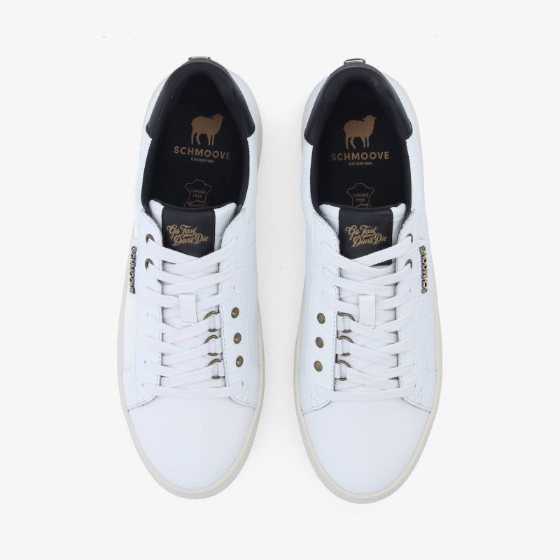 SPARKLE BIKER M - MAT KROCO/NAPPA - BLANC