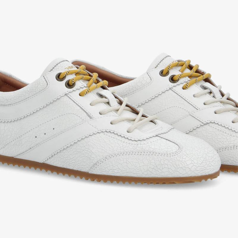 TERRY SNEAKER M - CRACKLED LTR/SN - BLANC