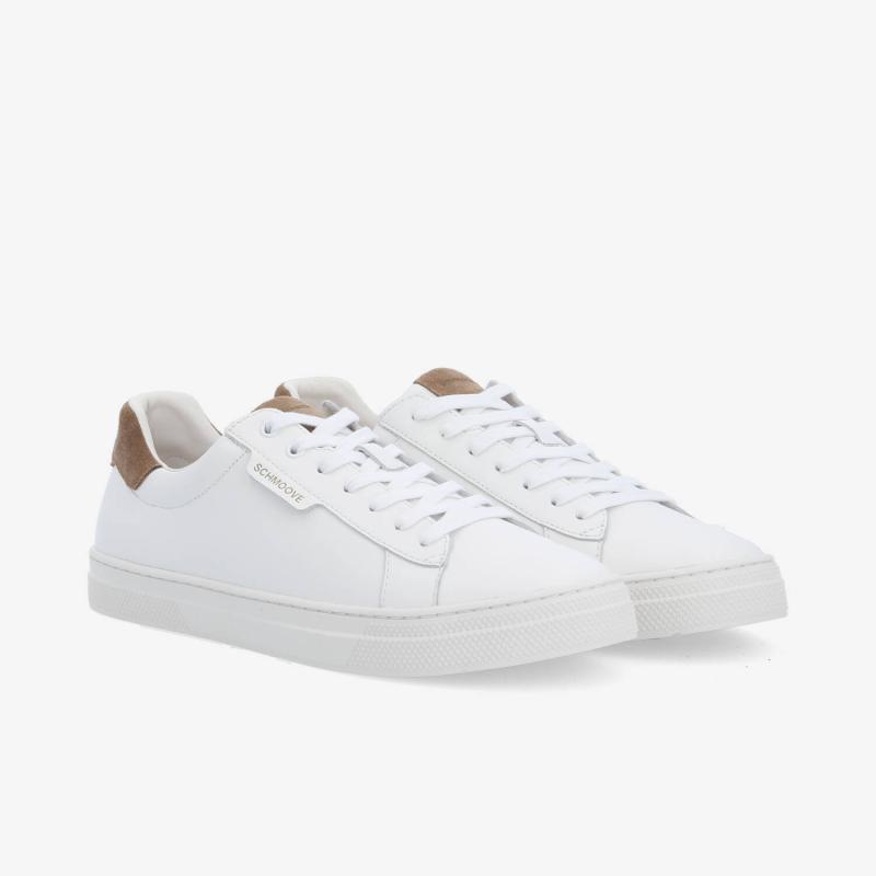 SPARKLE SNEAKER M - NAPPA/SUEDE - BLANC/TAUPE